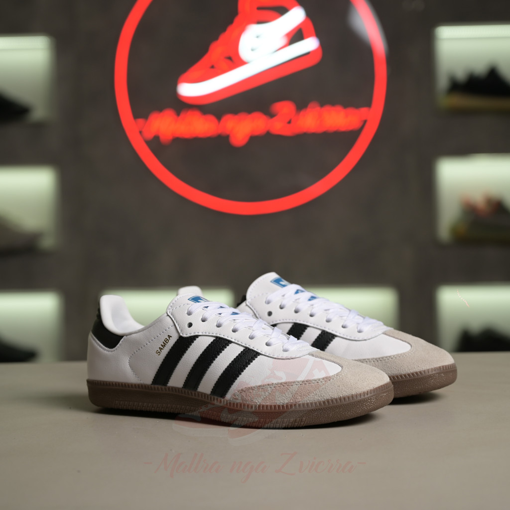 adidas samba white black