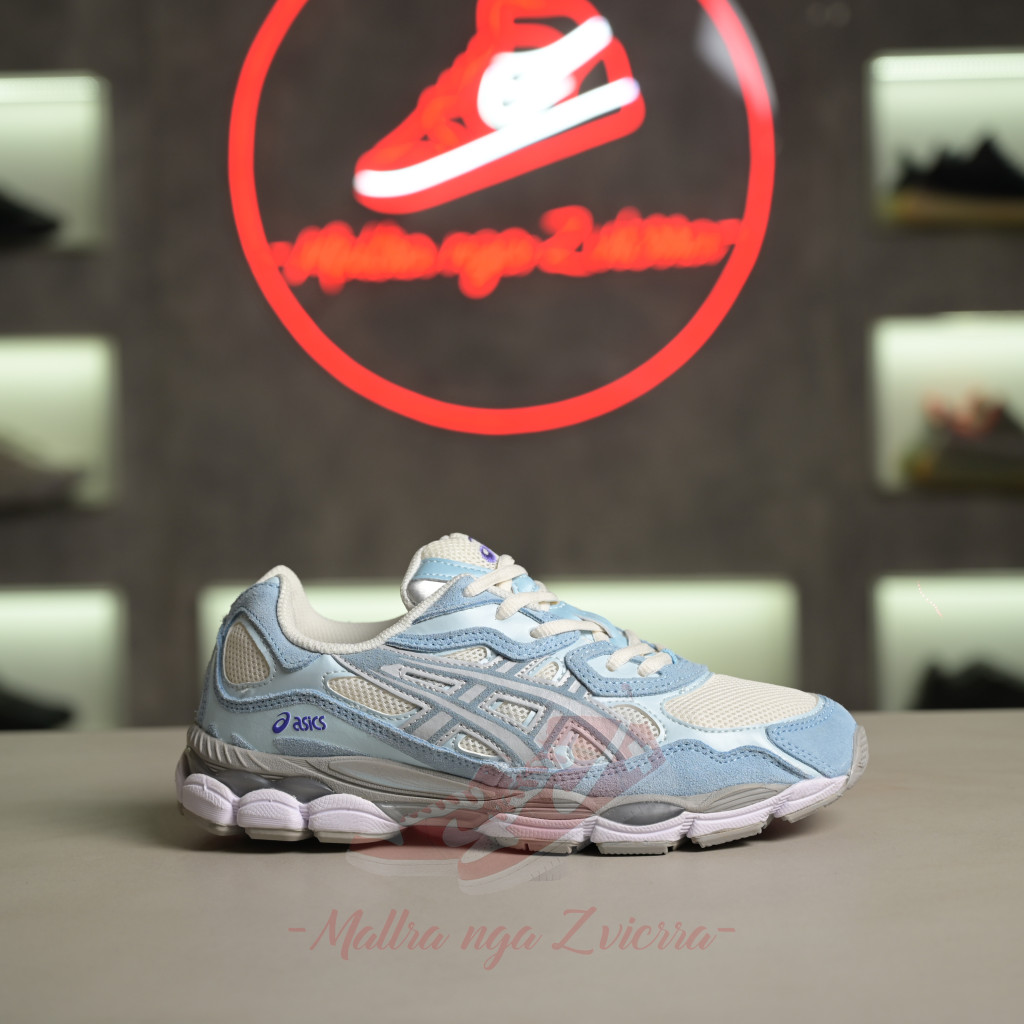 asics gel nyc blue and white